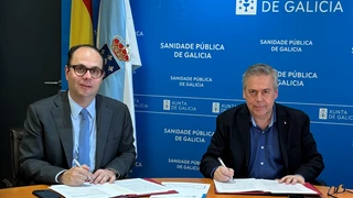 Firma del acuerdo entre SERGAS y Roche Farma para la investigación